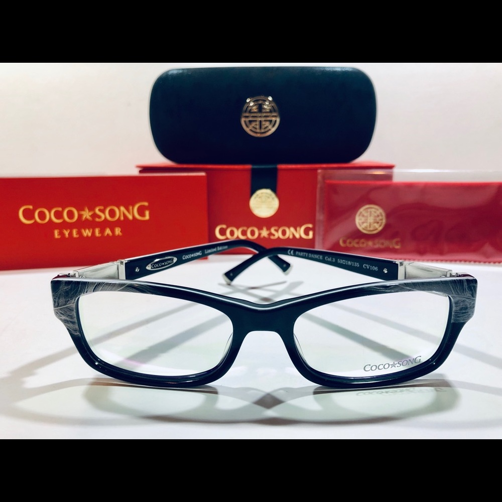 Coco Song Eyeglasses PARTY DANCE Blue/Gray Frame
